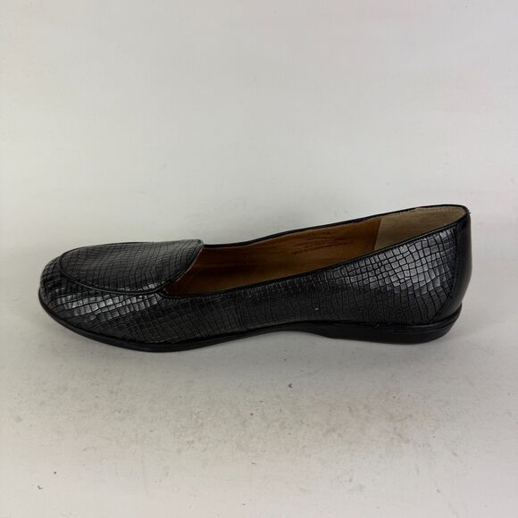 Dansko Nastacia Loafers Women's 9.5 Black Croc Leather Slip-On Low Top Shoes - Picture 6 of 10